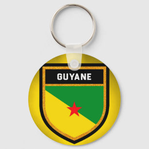 French Guiana Flag Keychain