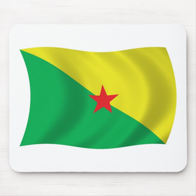 French Guiana Flag Mousepad (Front)