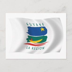 French Guiana Flag Postcard