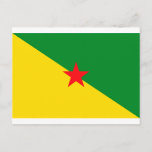French Guiana Flag Postcard