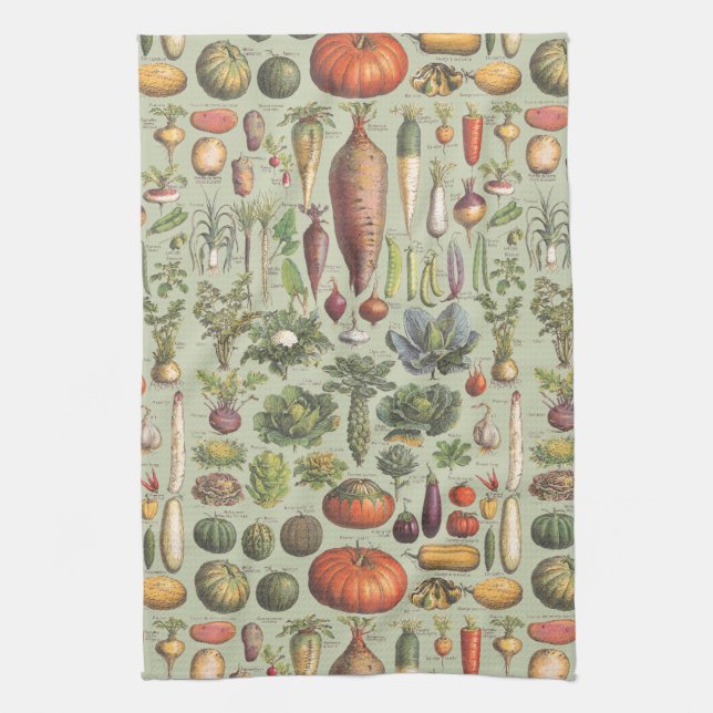 French Guide To The Garden Kitchen Towel (Vertical)