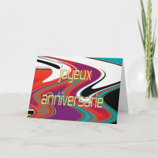 French Happy Birthday Card