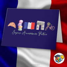 French Happy Birthday Paris, Joyeux Anniversaire