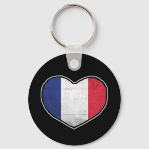 French Heart Keychain