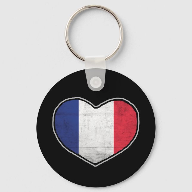 French Heart Keychain (Front)