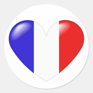 French heart sticker - Coeur français