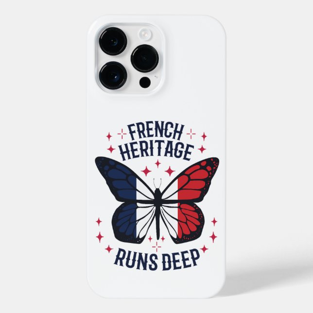 FRENCH HERITAGE RUNS DEEP iPhone CASE (Back)