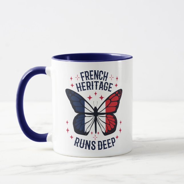 FRENCH HERITAGE RUNS DEEP MUG (Left)