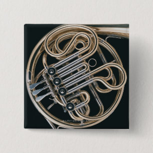 French Horn 2 Inch Square Button