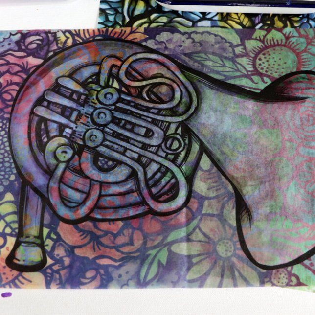 French Horn Band Class Music teacher               Tissue Paper (Creator Uploaded)