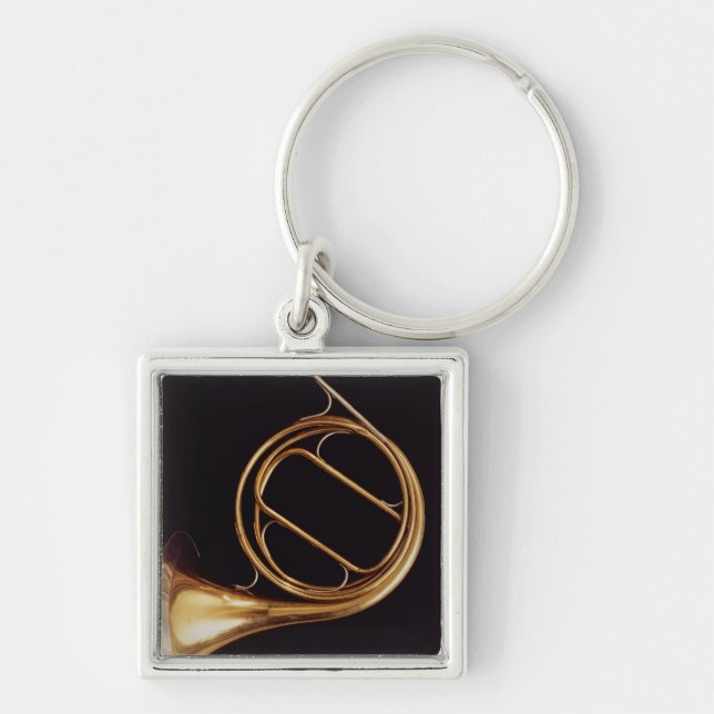 French Horn, by Marcel Auguste Raoux Keychain (Front)