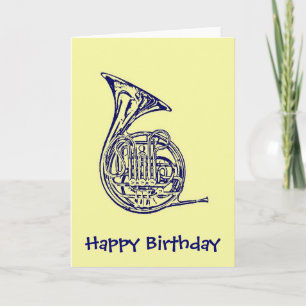 French Horn Card