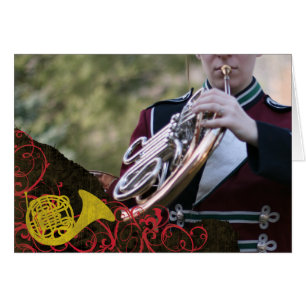 French Horn Card