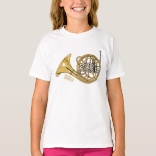 French horn cartoon illustration T-Shirt