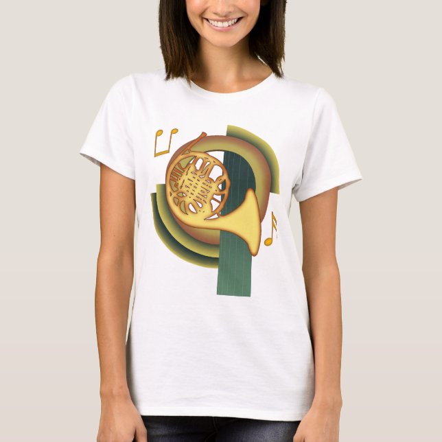 French Horn Deco T-Shirt (Front)