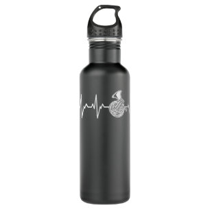 French Horn Heartbeat Gift Instrument Horn Player2 710 Ml Water Bottle