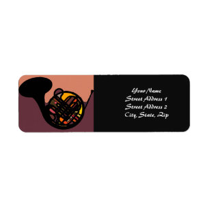 French horn label