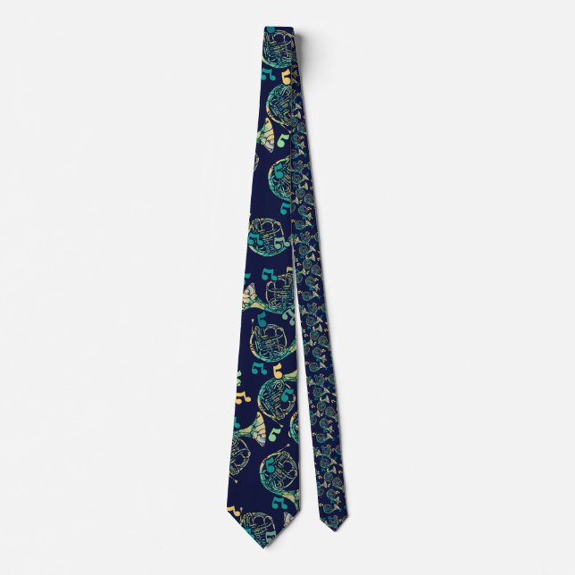 French Horn Music Teacher Musicians Socks Tie (Front)