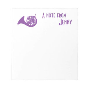 French Horn Notepad