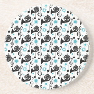 French Horn Notes Coaster