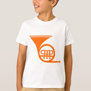 French Horn - Orange T-Shirt