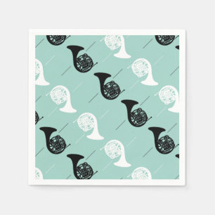 French Horn Pattern Napkin