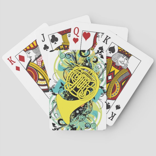French Horn Playing Cards (Back)