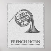 French Horn Poster Art