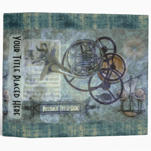 French Horn Steampunk Medley Binder