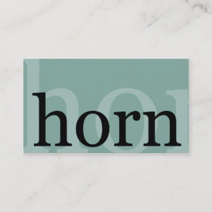 French Horn Teacher Player Musician Studio Lessons Business Card