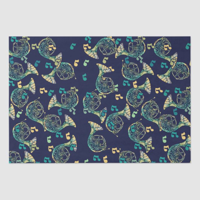 French Horn Tissue Paper (Front)