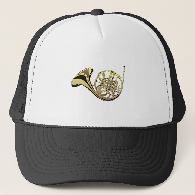 French Horn Trucker Hat (Front)