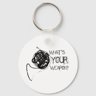 French Horn Weapon Keychain