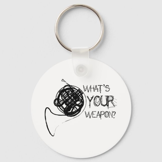French Horn Weapon Keychain (Front)
