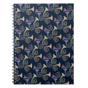 French Horns Art cute French horn designs          Notebook