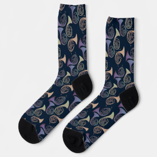 French Horns Art cute French horn designs          Socks