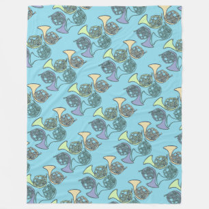 French Horns Band Class French Horn Teacher        Fleece Blanket