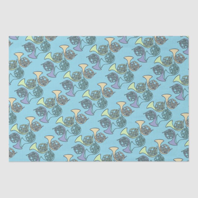 French Horns Band Class French Horn Teacher        Tissue Paper (Front)