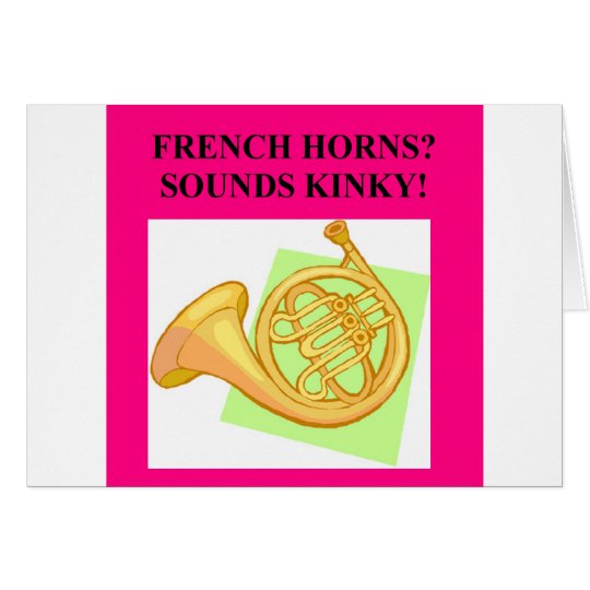FRENCH HORNS CARD