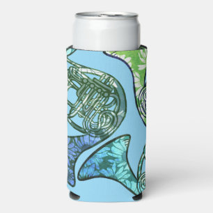 French Horns Daisy Band Class Teacher Seltzer Can Cooler