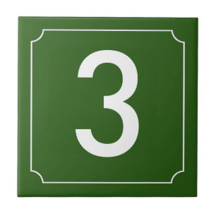 French House Number Tile