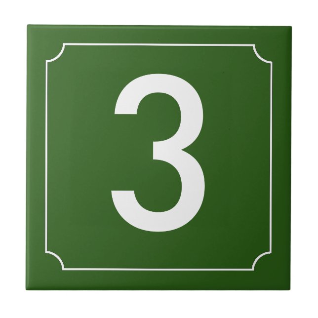 French House Number Tile (Front)