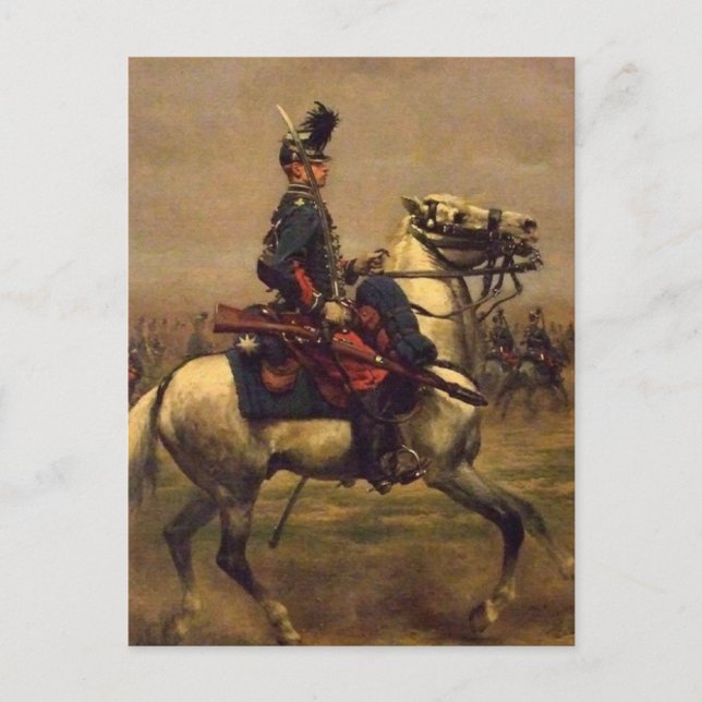 French Hussar Postcard (Front)