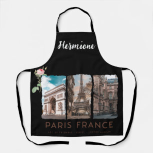 French Icons Custom Name Apron