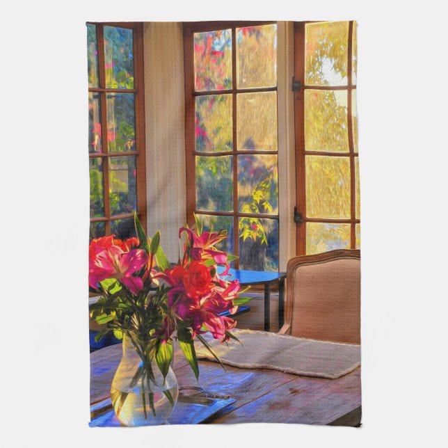 French Impressionist Kitchen Towel (Vertical)