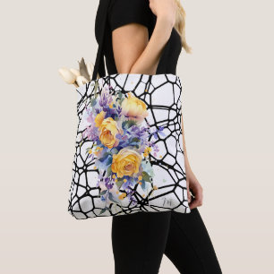 French Inspiration Chic Yellow Artistic Roses  Tote Bag