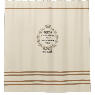 French Inspired Shower Curtain