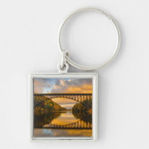 French King Bridge in Fall Keychain