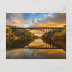 French King Bridge in Fall Postcard
