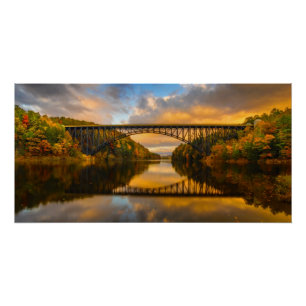 French King Bridge in Fall Poster